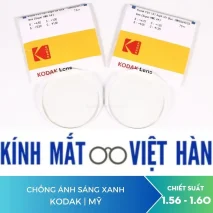 Tròng kính chống ánh sáng xanh Kodak BLUE 1.60 (USA)